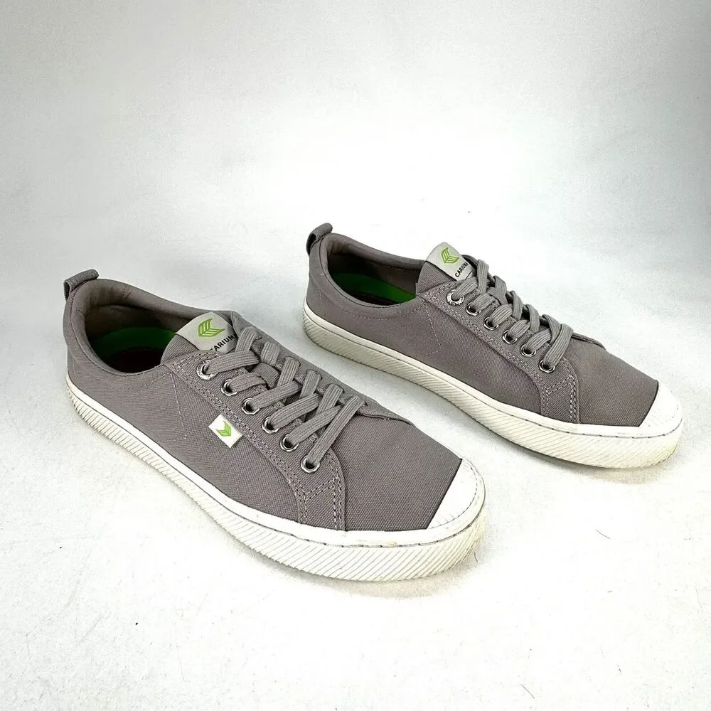 Cariuma Oca Canvas Low Top Taupe Sneakers UNISEX Men's 10/ Women's Size 11.5